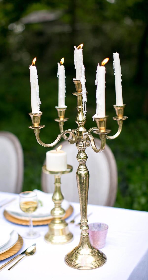 Gold Moretti Candelabra 25in on Sale
