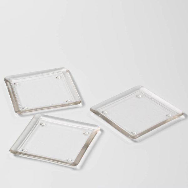 Eastland Square Glass Pillar Plate 5  Set of 36 Sale