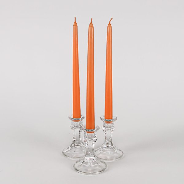 Richland Taper Candles 10  Orange Set of 10 For Cheap