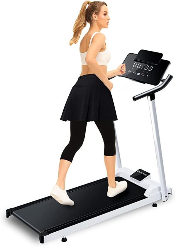 Foldable Treadmills for Home Electric Folding Treadmill,WOOD TREE Running Machine for Exercise,3.5HP Handrail Portable Fitness Treadmill with 12 Programs for Home Office Gym, 46.46 D x 22.05 W x 6.69 H Online Hot Sale