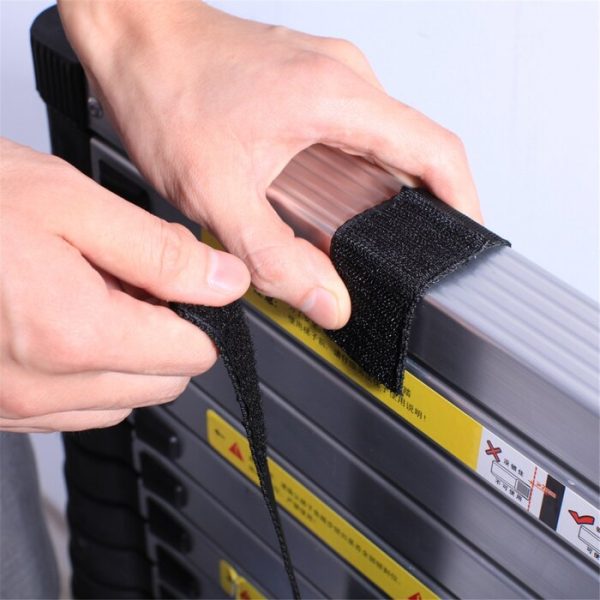 12.5  12 - Step Aluminum Lightweight Folding Extension Ladder For Sale - Image 4